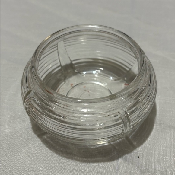 Vintage Glass Powder Jar with Lid - Picture 6 of 8